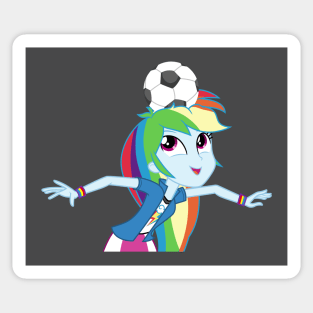 Soccer Balance Rainbow Dash Sticker